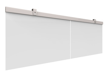 Blank advertising billboard