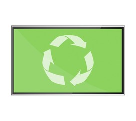 Symbole recyclage dans un écran