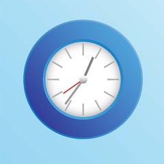 blue clock