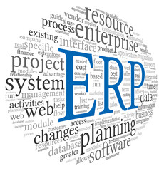ERP in word tag cloud
