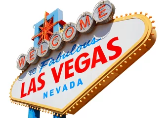 Foto op Plexiglas Las Vegas teken geïsoleerd © Mariusz Blach