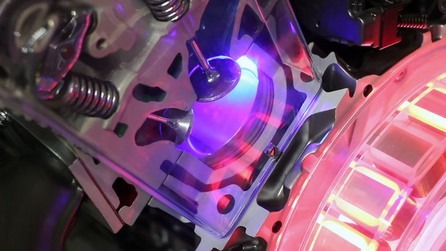 car hybrid engine futuristic technology