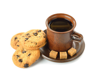 .Cookies and coffee cup