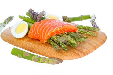 Healthy meal in preparation.