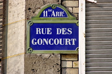 Obraz premium Rue des Goncourt.