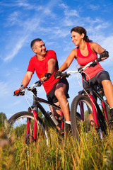 Naklejka premium Cycling