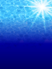 背景　海　波紋　夏