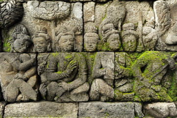 Sito archeologico di Borobudur sull'isola di Java in Indonesia