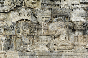 Sito archeologico di Borobudur sull'isola di Java in Indonesia