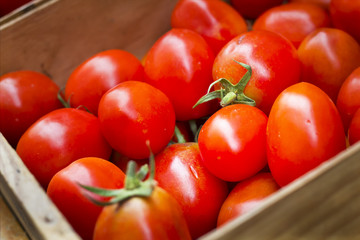 tomatoes in a box