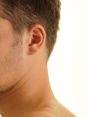 Obraz premium Perfect ear of a man