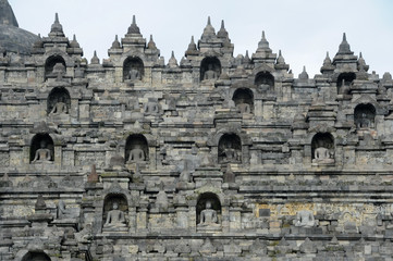 Naklejka premium Sito archeologico di Borobudur sull'isola di Java in Indonesia