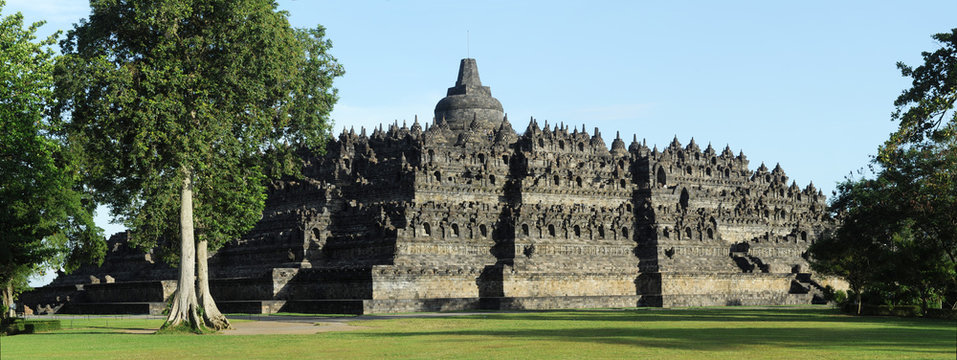Sito archeologico di Borobudur sull'isola di Java in Indonesia