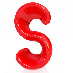 alphabet on white background