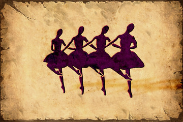 Retroplakat - Ballerinas