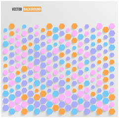 Vector abstract background Hexagon. Web Design