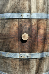 Fototapeta premium Tappo di una botte di vino in legno