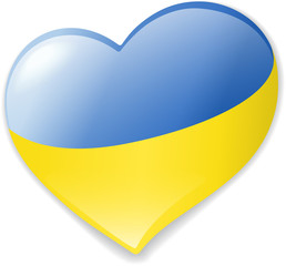 Heart Ukraine vector