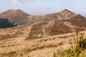 Bieszczady mountains in south east Poland