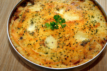 Baked Shepards Pie, Hot out of the Oven