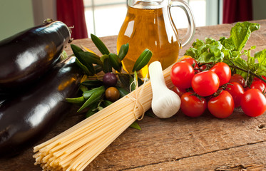 Ingredients of Pasta alla Norma