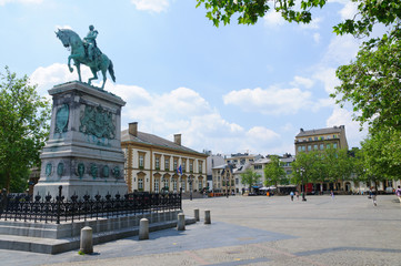 Obraz premium Place Guillaume II in the City of Luxembourg