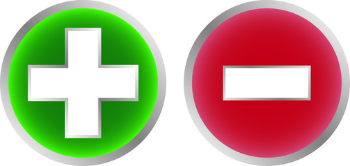 Fototapeta premium Plus and Minus 2