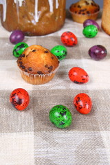 Easter eggs and cakes