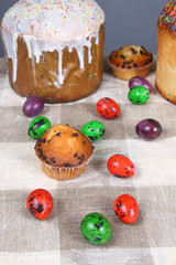 Easter eggs and cakes