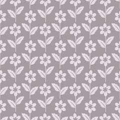 Seamless pastel pink floral pattern
