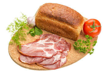 Bacon with vegetables