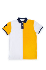 Male t-shirt isolated on the white background