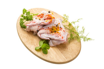 Uncoocked chicken