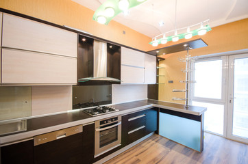 Interior of modern kitchen