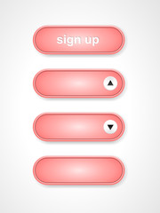 Fototapeta premium pink buttons