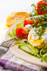 Fototapeta na wymiar Healthy fresh salad