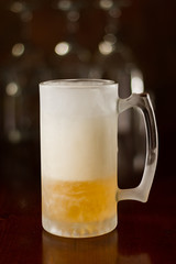 cold beer in a mug
