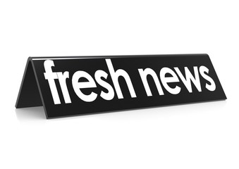 Fresh news in black