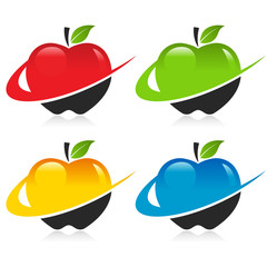 Swoosh Apple Icons