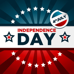 Patriotic Independence Day Banner