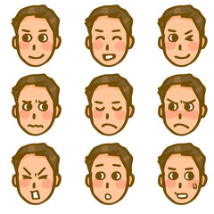 男性の表情
