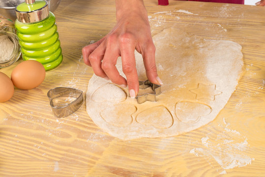 Cutting out dough