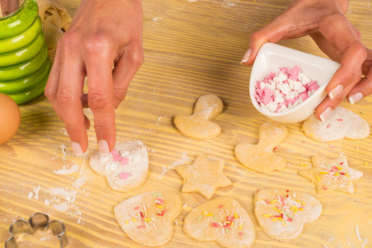 Homemade cookie decoration