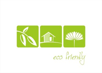 Home , plant, water lily , nature, Eco friendly business logo