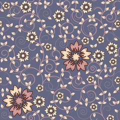 vector seamless floral background