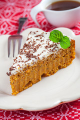 Carrot cake and coffee