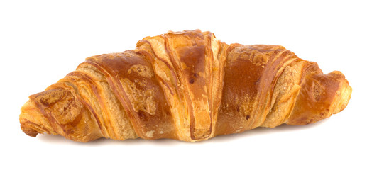Croissant isolated on the white background