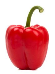Sweet peppers isolated on white background, closeup