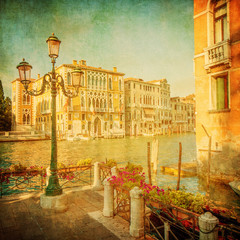 Fototapety  Archiwalne zdjęcie Canal Grande, Wenecja