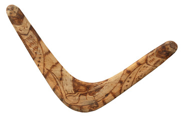 Old used boomerang